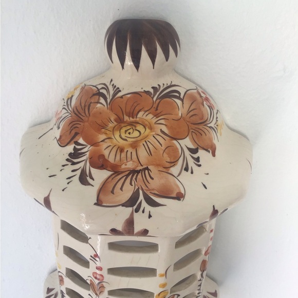 Portuguese Ceramic Wall Sconce - Picture 3 of 15